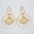 Blanc Naïade - Boucles d'oreilles créoles nacre