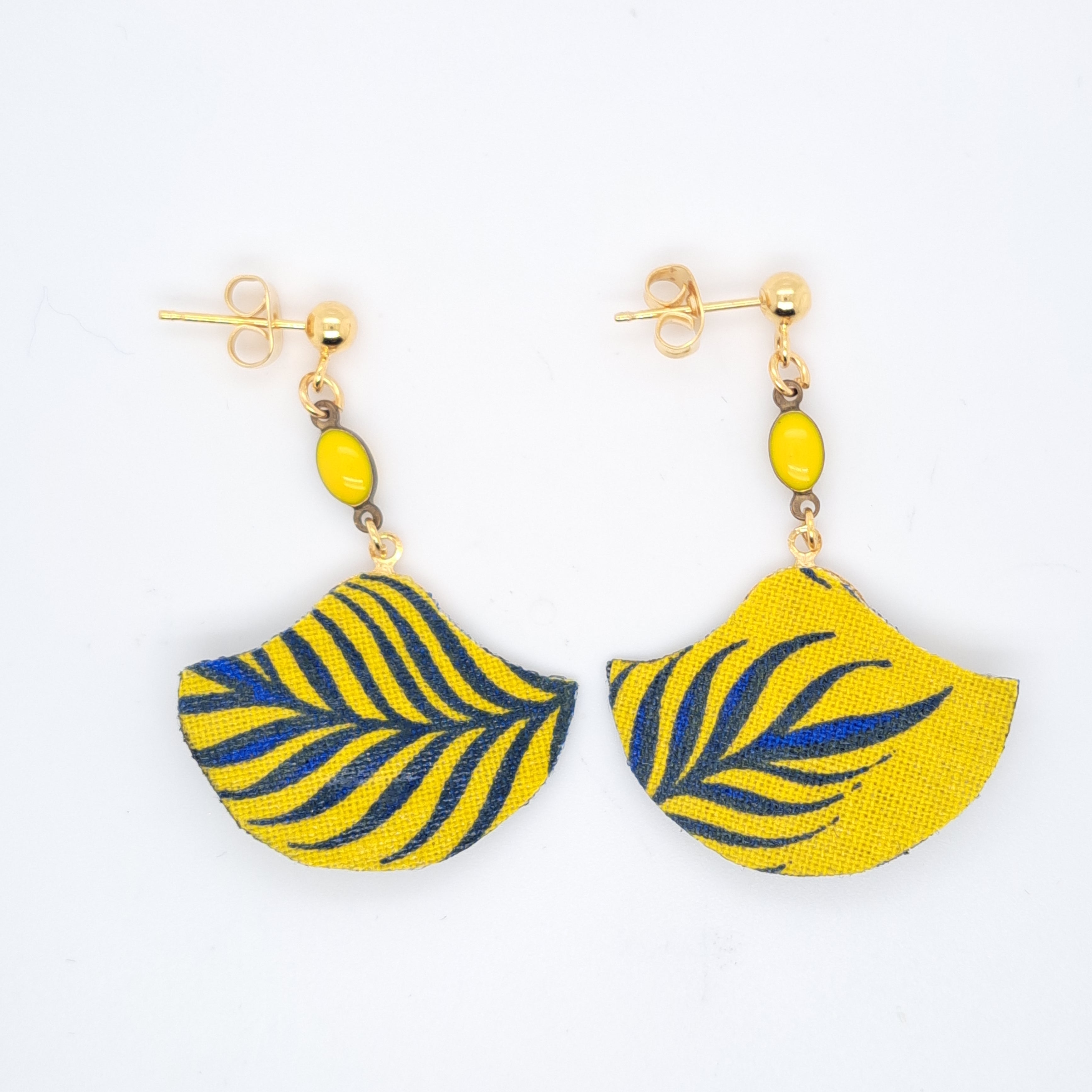 Jaune Goa - Boucles d'oreilles pendantes