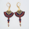 Violet Love Jaisalmer II- Boucles d'oreilles pendantes améthyste