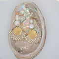 Blanche Marie Galante - Boucles d'oreilles nacre et perle d'eau douce