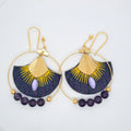 Violet Jaisalmer II - Boucles d'oreilles pendantes Améthyste