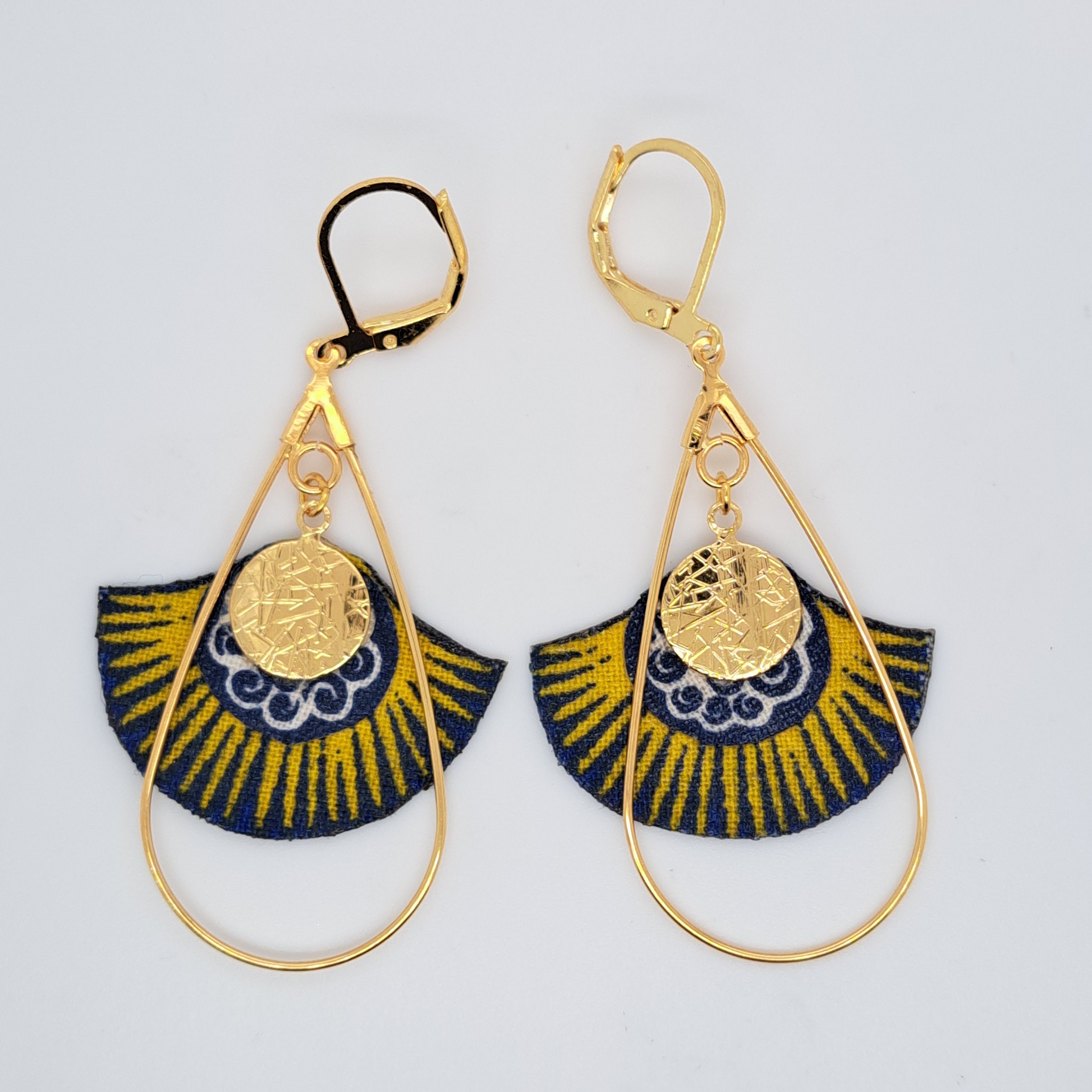 Jaune Arizona Dream - Boucles d’oreilles pendantes créoles gouttes